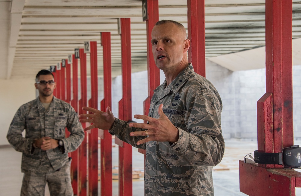 Maj Gen Bradley Spacy Visits Travis AFB