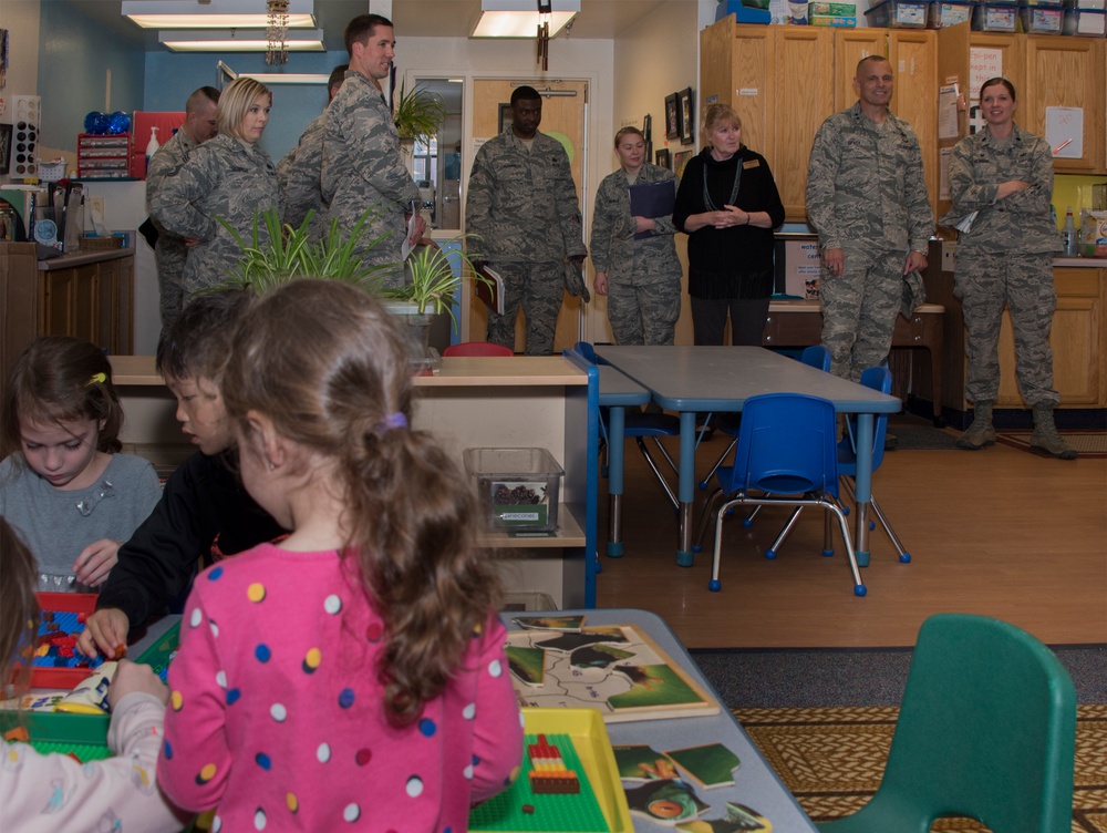 Maj Gen Bradley Spacy Visits Travis AFB