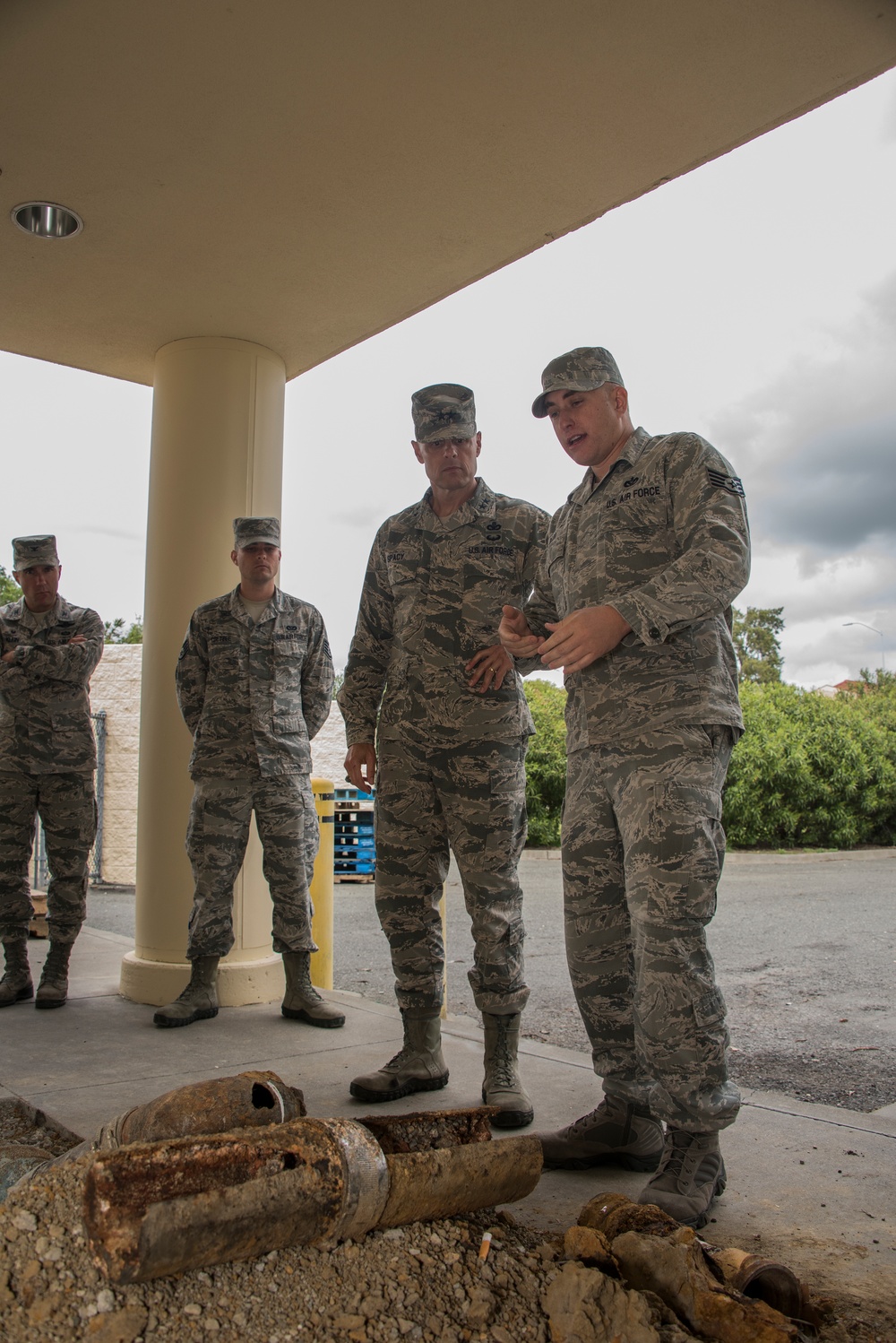 Maj Gen Bradley Spacy Visits Travis AFB