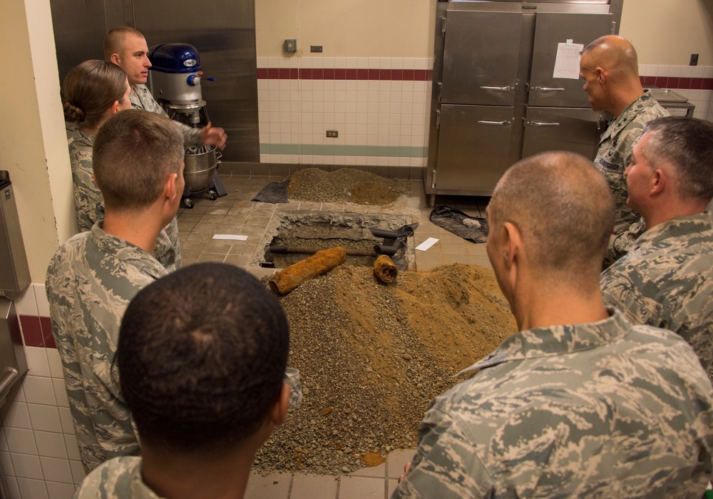 Maj Gen Bradley Spacy Visits Travis AFB