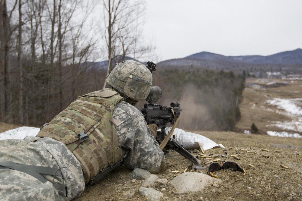 Soldier Fires M240L