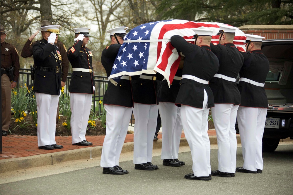 CMC Attends Col. Wesley Lee Fox's Funeral