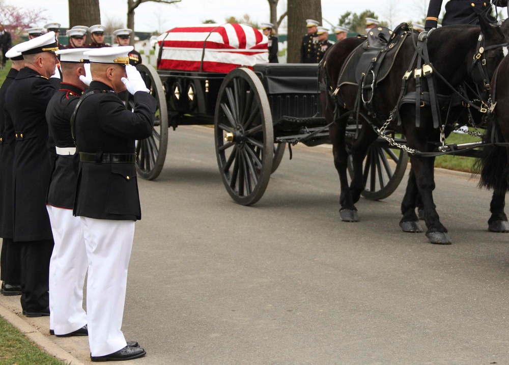 CMC Attends Col. Wesley Lee Fox's Funeral