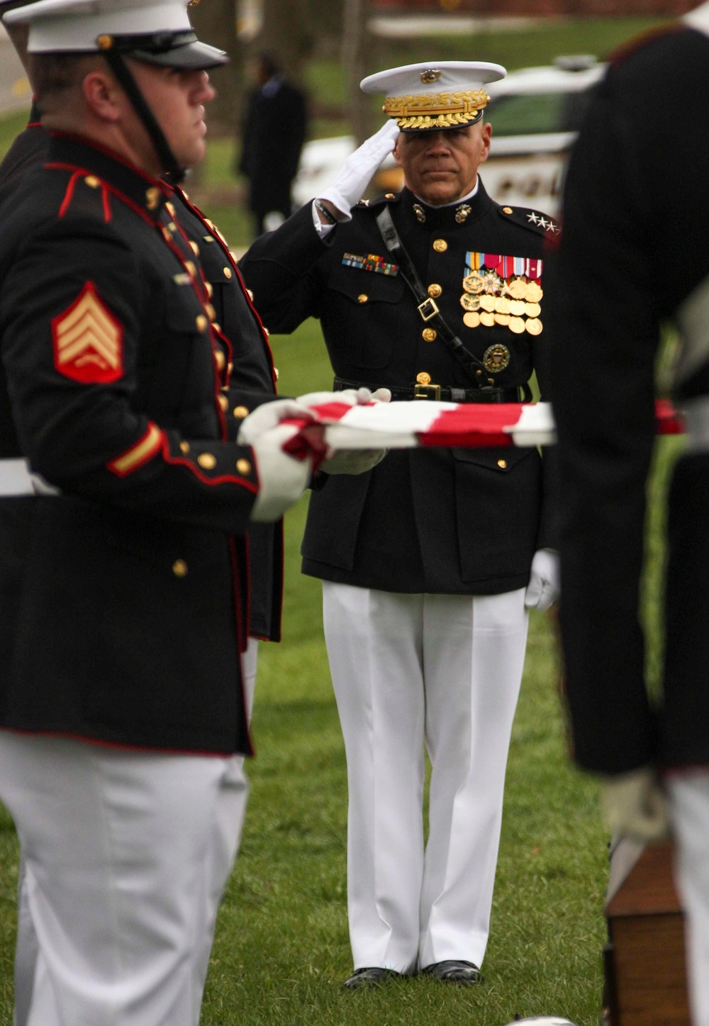 CMC Attends Col. Wesley Lee Fox's Funeral