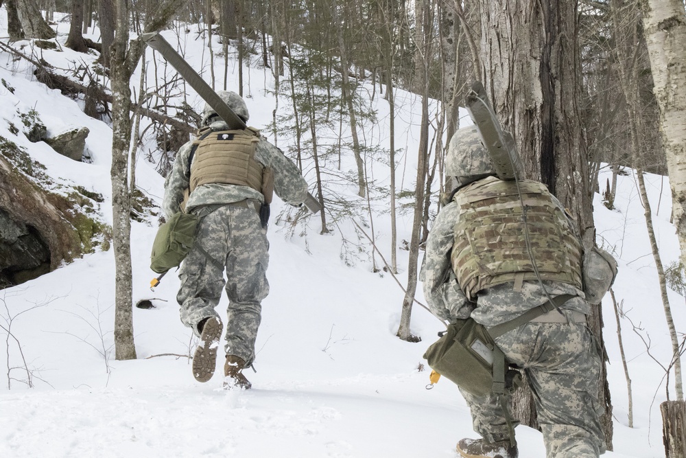 Soldiers Move to Set Up Explosives