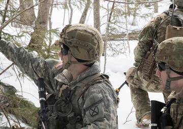 Platoon Leader Directs Soldiers