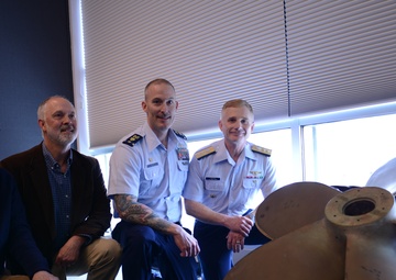 CGC Bluebell propeller displayed at Columbia River Maritime Museum