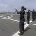 Forrest Sherman is underway for a scheduled deployment as part of the Harry S. Truman Carrier Strike Group. With USS Harry S. Truman (CVN 75) as the flagship, deploying strike group assets include staffs, ships, and aircraft o Carrier Strike Group EIGHT..