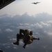 Pararescue Airmen practice military free fall