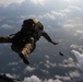 Pararescue Airmen practice military free fall