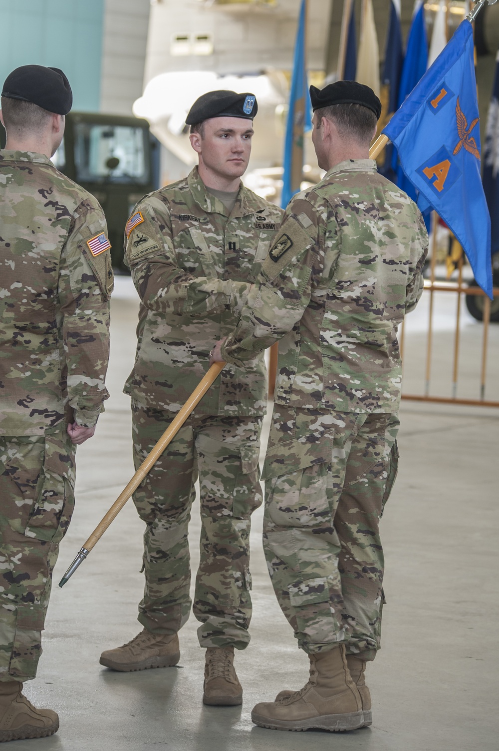 Change of Command A Company 1-3rd  Capt. Ryan J. Kirkeby and Capt. Richard C. Ortmann
