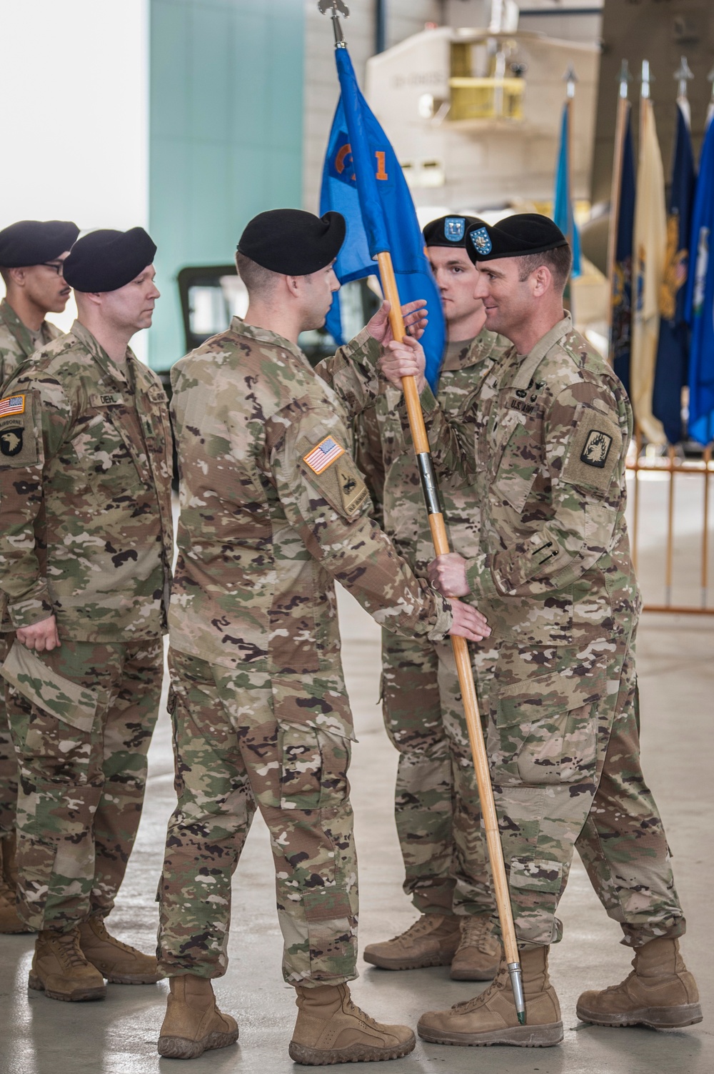 Change of Command A Company 1-3rd  Capt. Ryan J. Kirkeby and Capt. Richard C. Ortmann