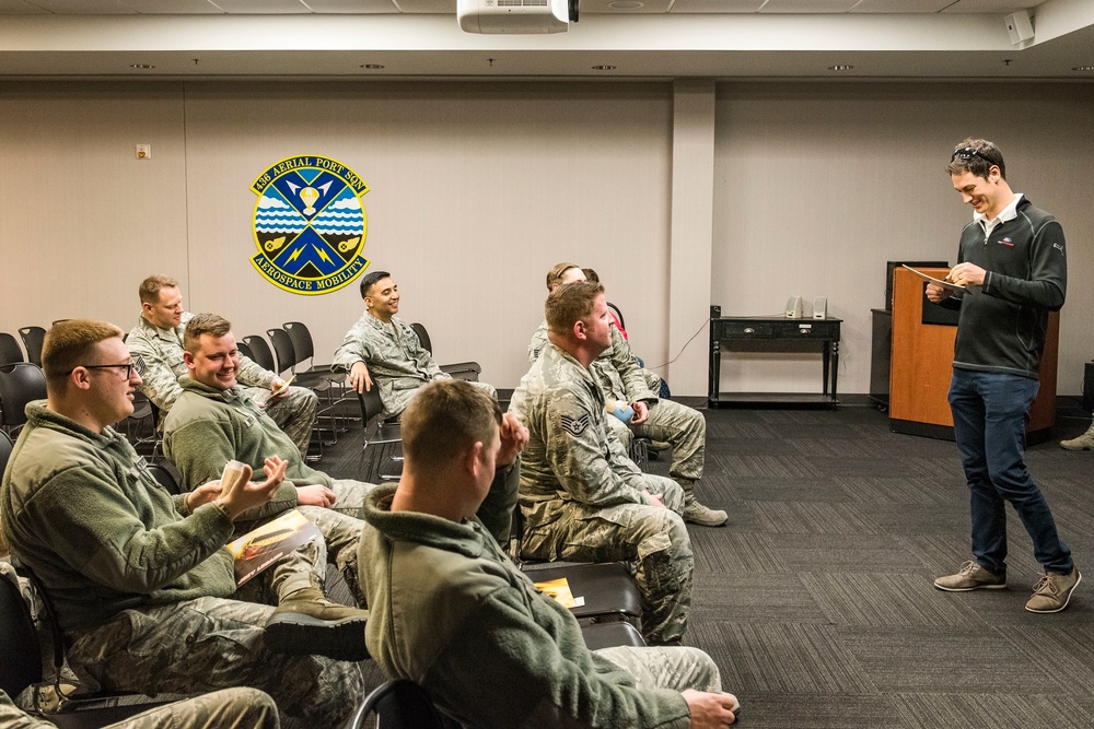 Joey Logano makes a fast lap around Dover AFB