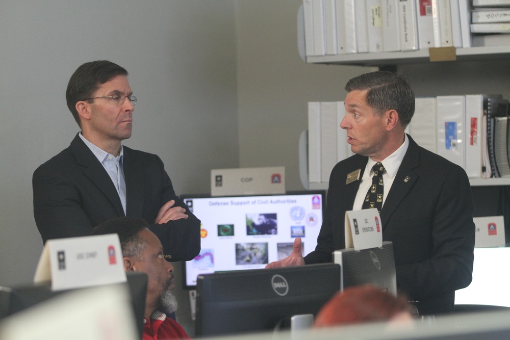 Army Secretary Mark T. Esper visits Fort Sam Houston