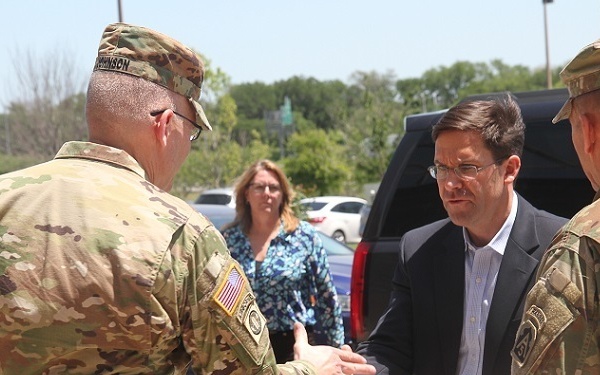 Army Secretary Mark T. Esper visits Fort Sam Houston