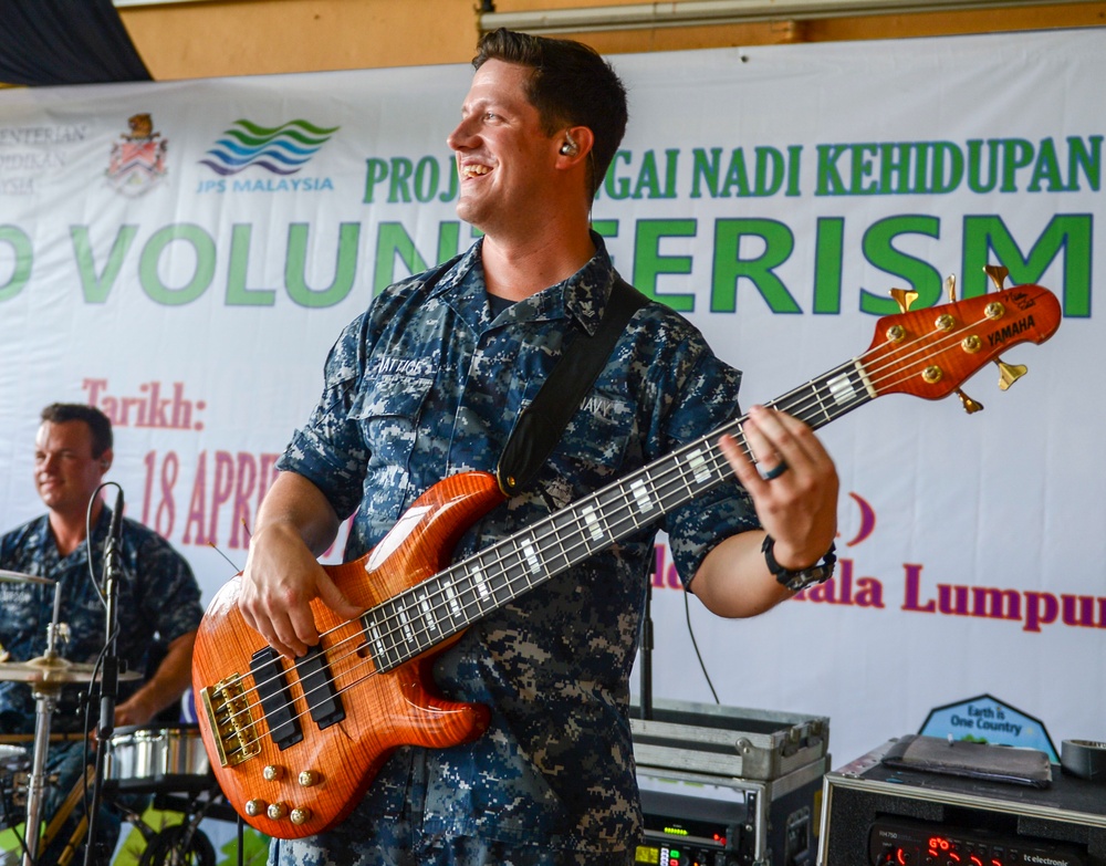 PACFLT Band performs during a PP18 COMREL in Malaysia