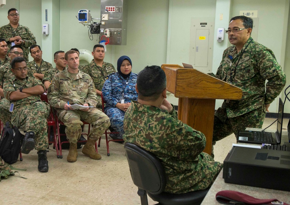 PP18 holds HADR conference aboard USNS Mercy while in Malaysia