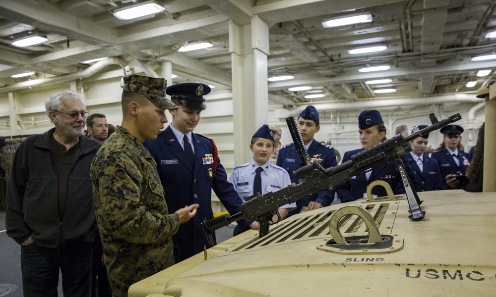 Marines and Sailors aboard the Future USS Portland (LPD 27) Give Tours to Oregon Locals