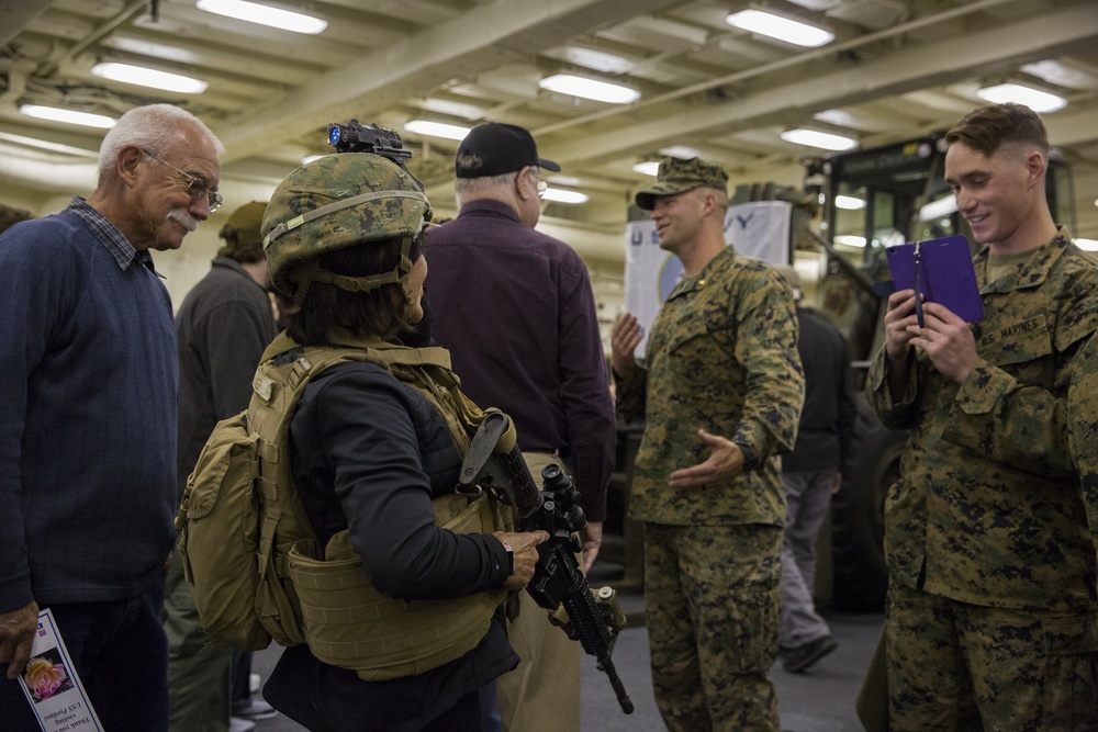 Marines and Sailors aboard the Future USS Portland (LPD 27) Give Tours to Oregon Locals