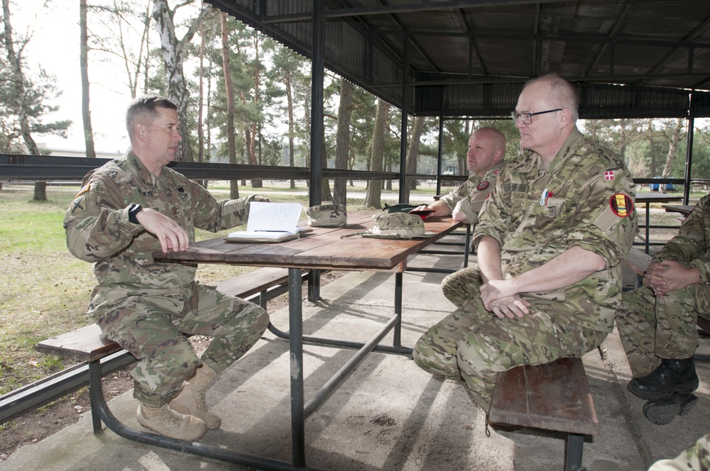 Danish Army, 3rd CBRN &amp; Construction Battalion Commanders Visit Camp Trzebien