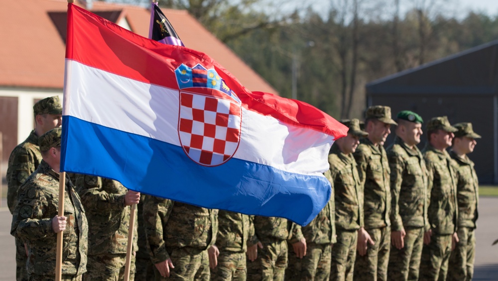 Croatian Storm Battery joins Battle Group Poland  as it replaces Volcano Battery
