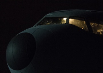 B-1 being refueled by a KC-10