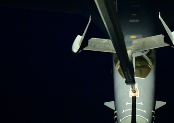 B-1 being refueled by a KC-10