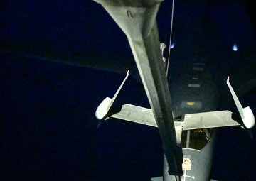 B-1 being refueled by a KC-10