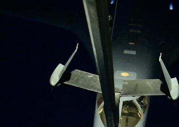 B-1 being refueled by a KC-10