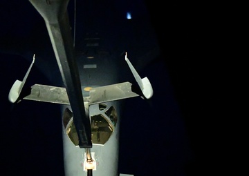 B-1 being refueled by a KC-10