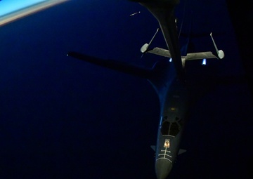 B-1 being refueled by a KC-10