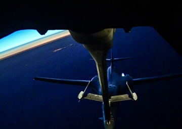 B-1 being refueled by a KC-10
