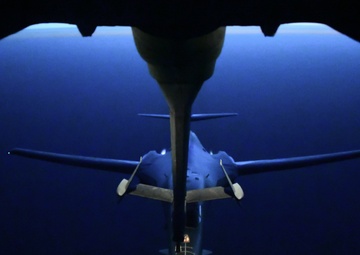 B-1 being refueled by a KC-10