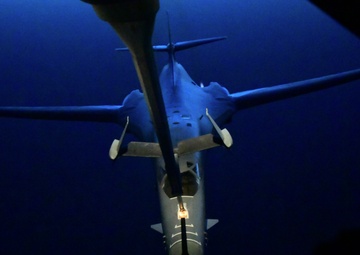 B-1 being refueled by a KC-10