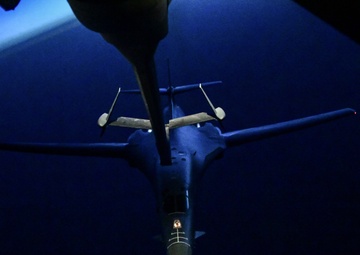 B-1 being refueled by a KC-10