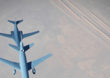 B-1 being refueled by a KC-10