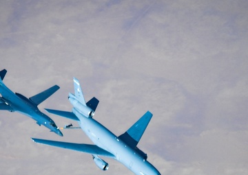 B-1 being refueled by a KC-10