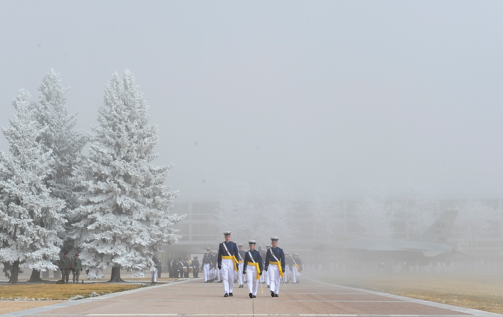 Cadet Wing marches in annual Founder's Day Parade