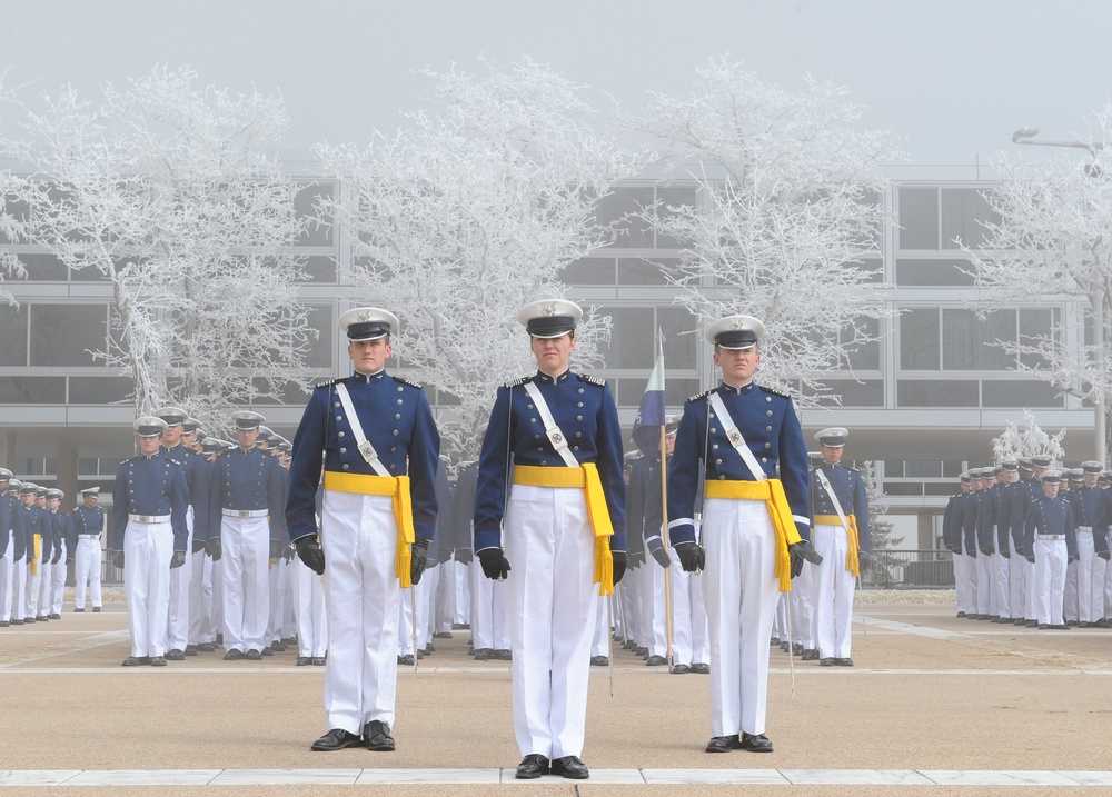 Cadet Wing marches in annual Founder's Day Parade