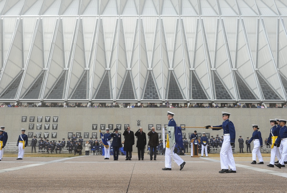 Cadet Wing marches in annual Founder's Day Parade