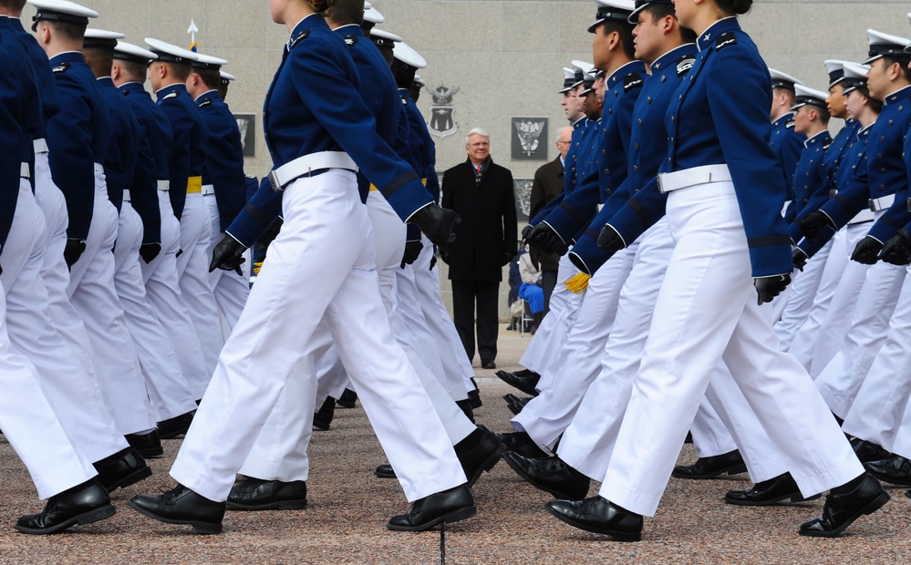 Cadet Wing marches in annual Founder's Day Parade