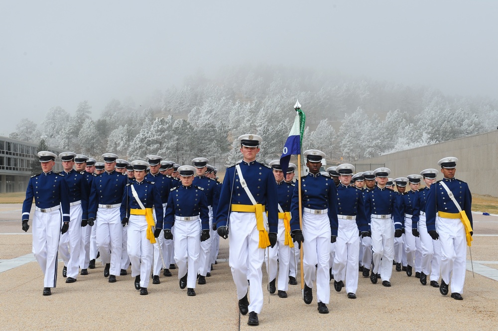 Cadet Wing marches in annual Founder's Day Parade