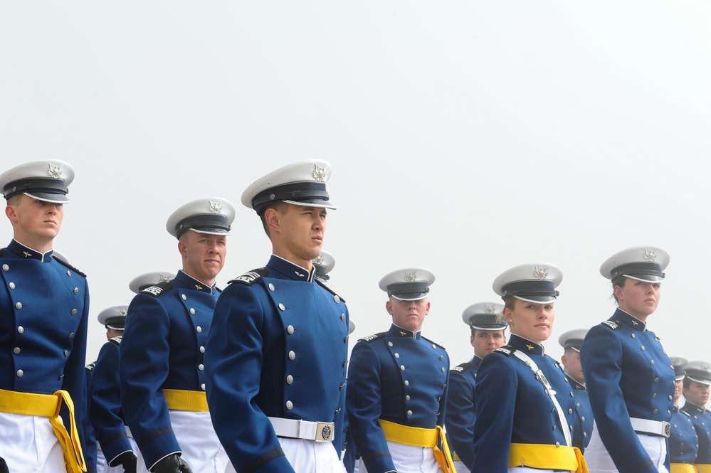 Cadet Wing marches in annual Founder's Day Parade