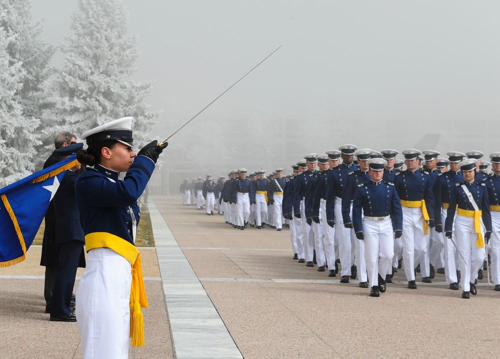 Cadet Wing marches in annual Founder's Day Parade