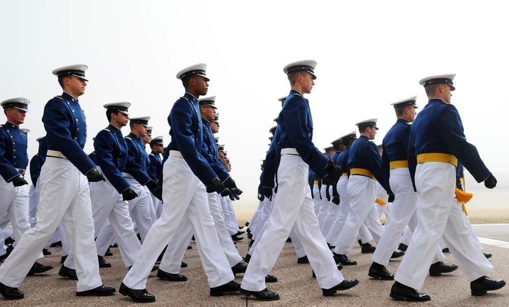 Cadet Wing marches in annual Founder's Day Parade