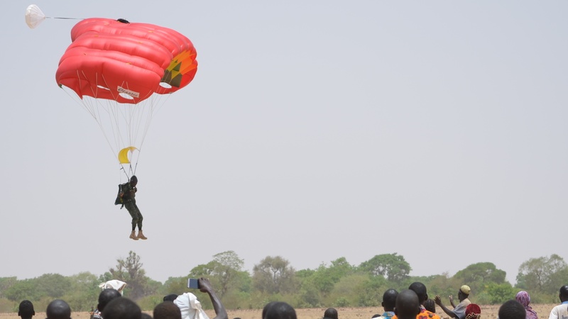 African, Western Partners conduct airborne operations during Flintlock 2018
