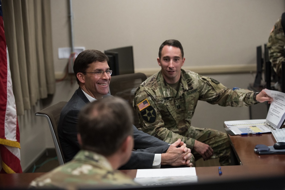 The 23rd Secretary of the Army, Dr. Mark T. Esper visits Fort Knox, Kentucky