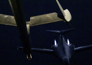 B-1 being refueled by a KC-10