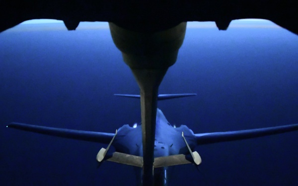 B-1 being refueled by a KC-10