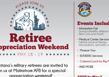 Annual Retiree Appreciation Weekend May 18-19